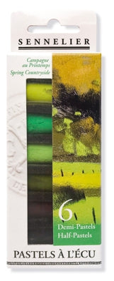 Sennelier Extra Soft Half-Pastel 6-Stick Set - Spring