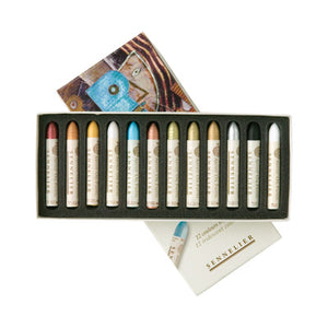 Sennelier Oil Pastel 12 Iridescent Colours Set