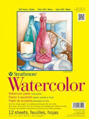Strathmore 300 Series Watercolour Wire Bound Pad - 18" x 24"