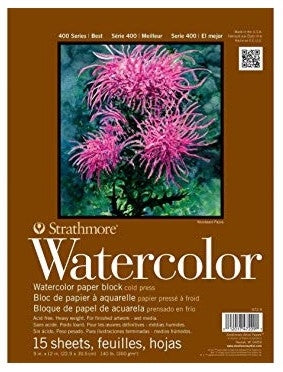 Strathmore 400 Series Cold Press Watercolour Block - 13" x 17"