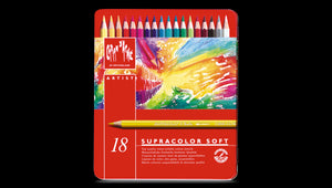 Caran D'Ache Supracolor Soft Watersoluble Pencil - 18 colour