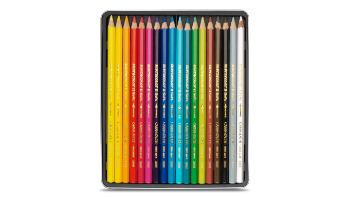 Caran D'Ache Supracolor Soft Watersoluble Pencil - 18 colour