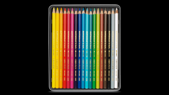 Caran D'Ache Supracolor Soft Watersoluble Pencil - 18 Colour Set