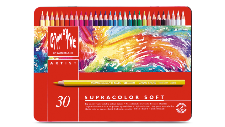 Caran D'Ache Supracolor Soft Watersoluble Pencil - 30 colour