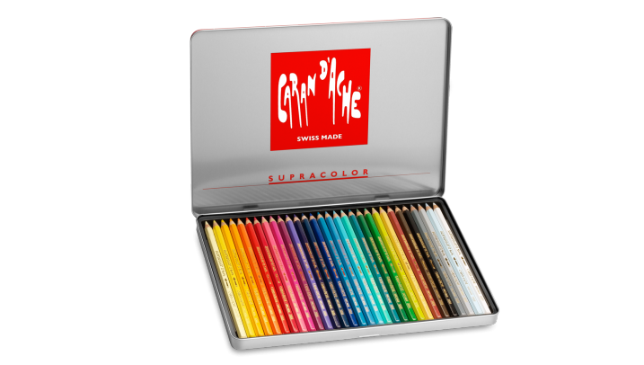 Caran D'Ache Supracolor Soft Watersoluble Pencil - 30 colour