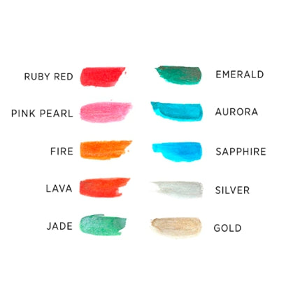 Viviva Colorsheet Metallic Watercolour 10-Colour Set