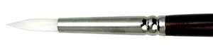 Premier White Taklon Round Brush #4