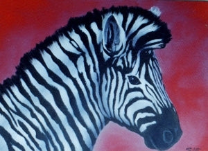 Bob Ross Wildlife Painting Packet - Zelda Zebra