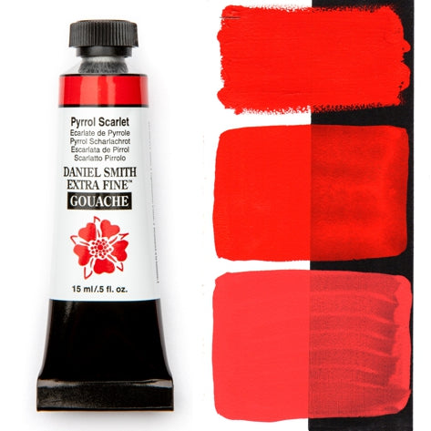 Daniel Smith Extra Fine Gouache - 15 ml tube - Pyrrol Scarlet