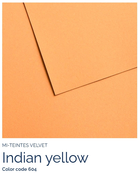 Canson Mi-Teintes® Velvet 19" x 25" | Indian Yellow #604