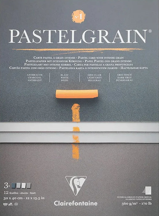 Clairefontaine PastelGrain Pastel Pad - 12" x 15.5" - Palette No.1