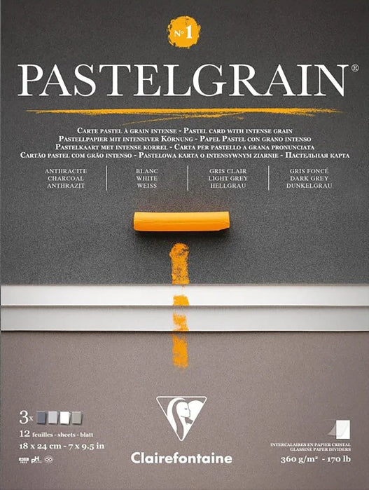 Clairefontaine PastelGrain Pastel Pad - 7" x 9.5" - Palette No.1