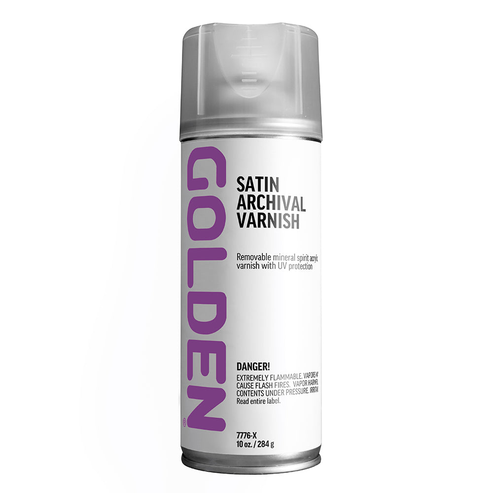 Golden Archival Aerosol Varnish MSA 10 oz. Semi-Gloss