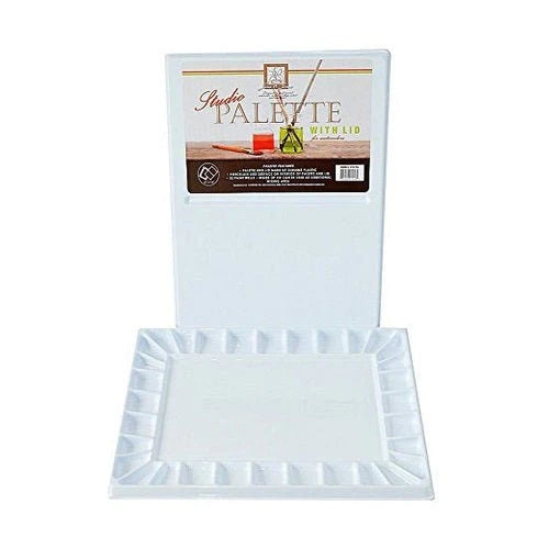 Jones Rectangular Studio Watercolour Palette with Lid 12" x 16"