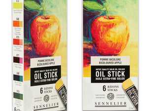 Sennelier Oil Stick Sets | 6-Colour Mini Oil Stick Still Life Cardboard Set