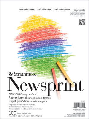 Strathmore Newsprint Paper Pad 200 Series 18" x 24" | 100 sheets