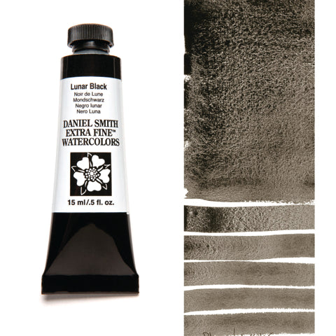 Daniel Smith Extra Fine Watercolour - 15 ml tube - Lunar Black