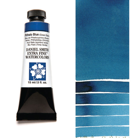 Daniel Smith Extra Fine Watercolour - 15 ml tube - Phthalo Blue (Green Shade)