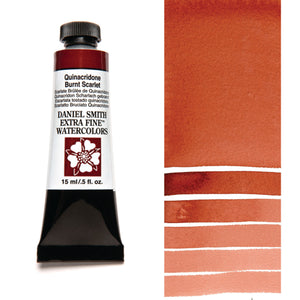 Daniel Smith Extra Fine Watercolour - 15 ml tube - Quinacridone Burnt Scarlet