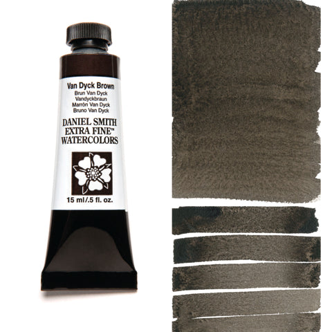Daniel Smith Extra Fine Watercolour - 15 ml tube - Van Dyck Brown