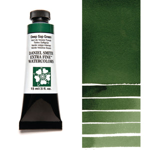 Daniel Smith Extra Fine Watercolour - 15 ml tube - Deep Sap Green