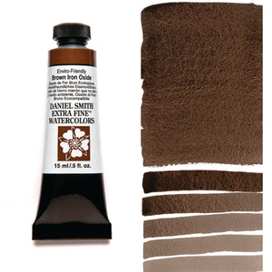 Daniel Smith Extra Fine Watercolour - 15 ml tube - Enviro-friendly Brown Iron Oxide