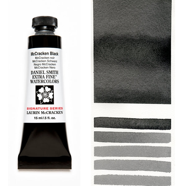 Daniel Smith Extra Fine Watercolour - 15 ml tube - McCracken Black