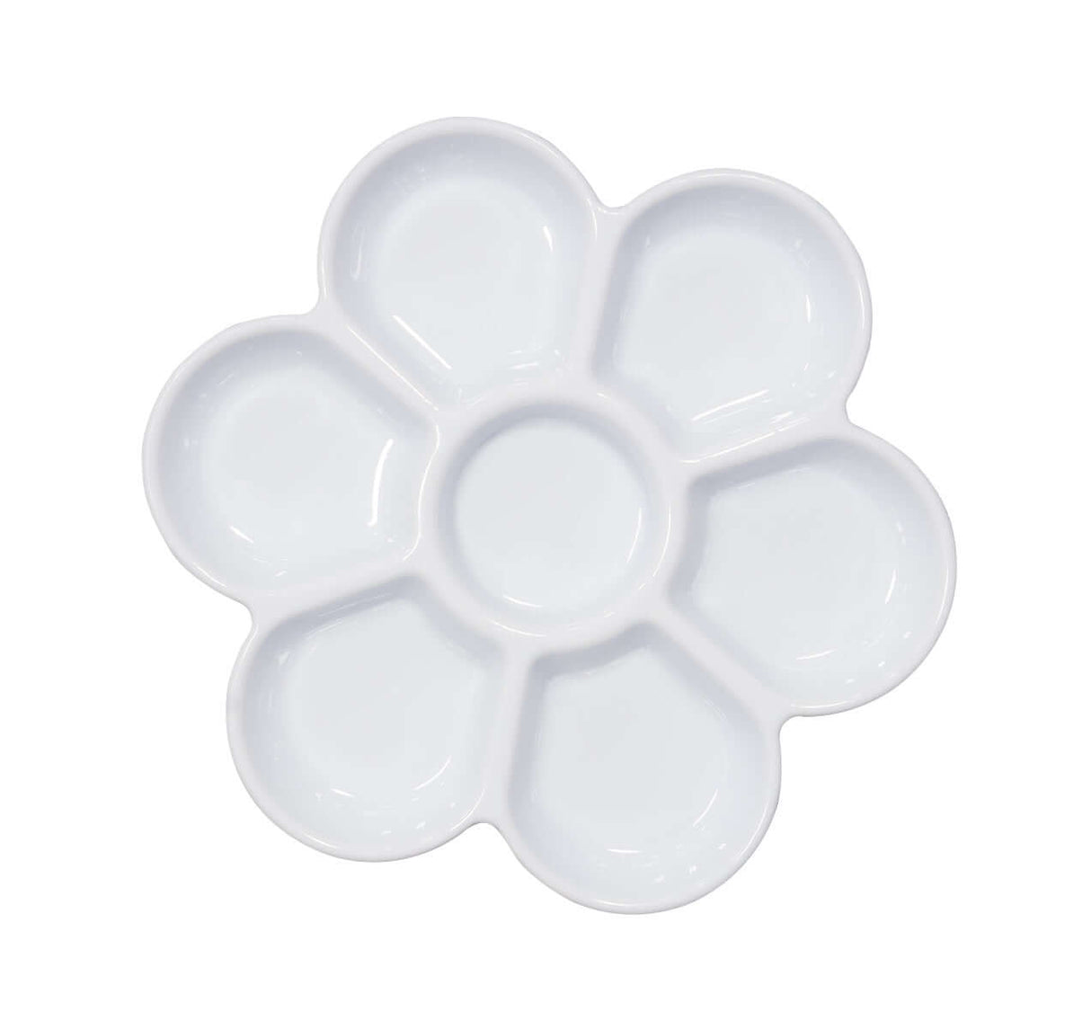 7 Well Plastic Flower Paint Palette