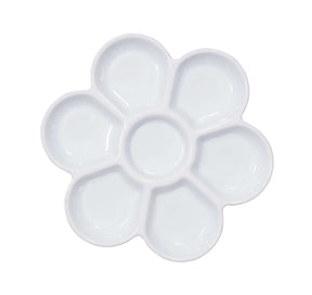 7 Well Plastic Flower Paint Palette