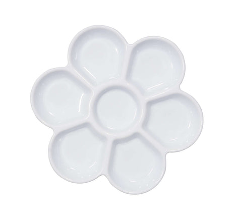 7 Well Plastic Flower Paint Palette