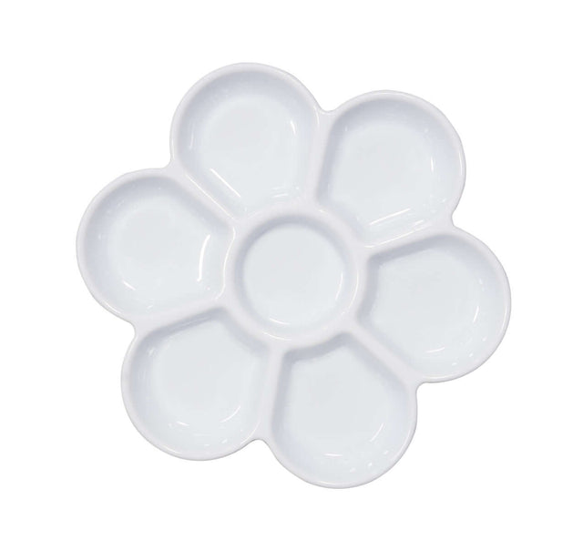 7 Well Plastic Flower Paint Palette
