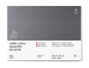 Winsor & Newton Professional Watercolour Paper Block - 140 lb. Hot Press - 12" x 16"