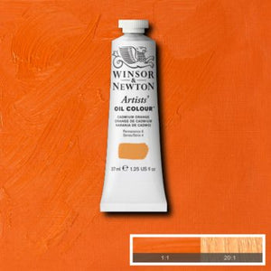 Winsor & Newton Artists' Oil Colour - 37 ml tube - Cadmium Orange