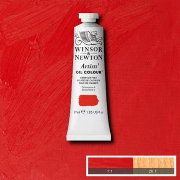 Winsor & Newton Artists' Oil Colour - 37 ml tube - Cadmium Red