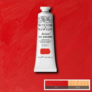 Winsor & Newton Artists' Oil Colour - 37 ml tube - Cadmium Red