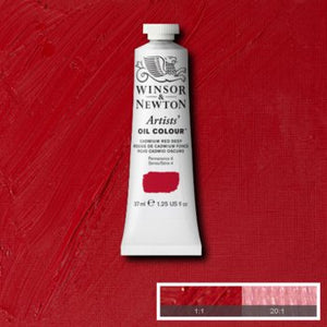 Winsor & Newton Artists' Oil Colour - 37 ml tube - Cadmium Red Deep