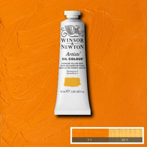 Winsor & Newton Artists' Oil Colour - 37 ml tube - Cadmium Yellow Deep