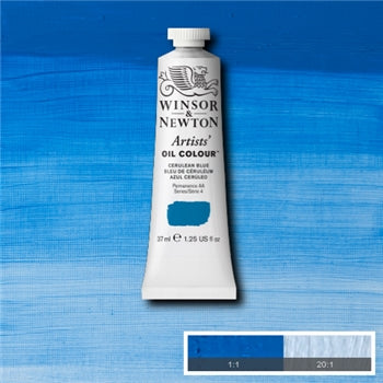 Winsor & Newton Artists' Oil Colour - 37 ml tube - Cerulean Blue