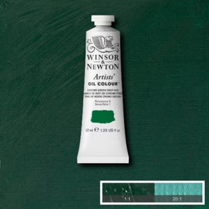 Winsor & Newton Artists' Oil Colour - 37 ml tube - Chrome Green Deep Hue