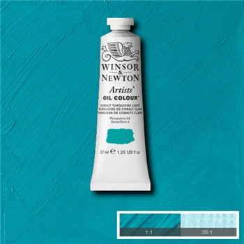 Winsor & Newton Artists' Oil Colour - 37 ml tube - Cobalt Turquoise Light