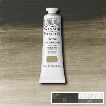 Winsor & Newton Artists' Oil Colour - 37 ml tube - Davy's Gray