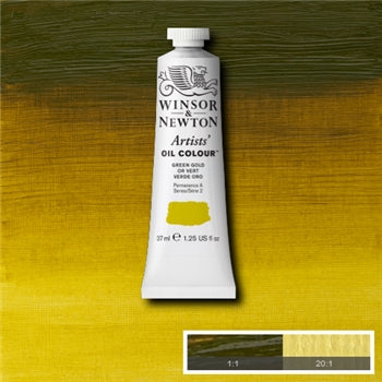 Winsor & Newton Artists' Oil Colour - 37 ml tube - Green Gold