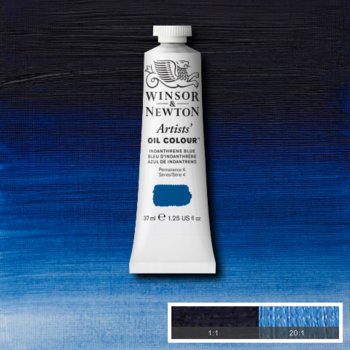 Winsor & Newton Artists' Oil Colour - 37 ml tube - Indanthrene Blue