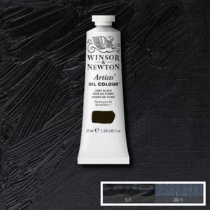Winsor & Newton Artists' Oil Colour - 37 ml tube - Lamp Black