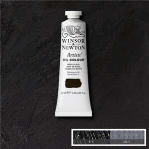 Winsor & Newton Artists' Oil Colour - 37 ml tube - Mars Black