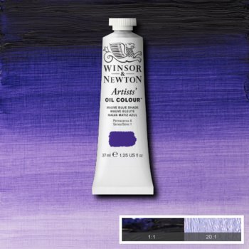 Winsor & Newton Artists' Oil Colour - 37 ml tube - Mauve Blue Shade