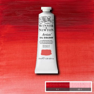 Winsor & Newton Artists' Oil Colour - 37 ml tube - Quinacridone Red