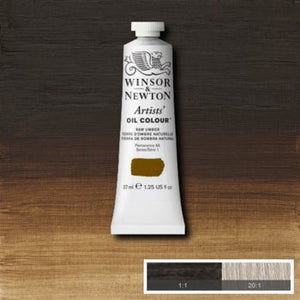 Winsor & Newton Artists' Oil Colour - 37 ml tube - Raw Umber