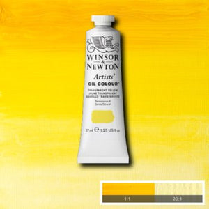 Winsor & Newton Artists' Oil Colour - 37 ml tube - Transparent Yellow