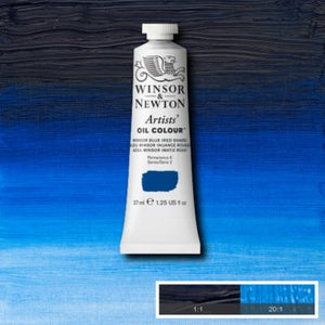 Winsor & Newton Artists' Oil Colour - 37 ml tube - Winsor Blue (Red Shade)